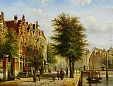 Johannes Franciscus Spohler By the Canal painting